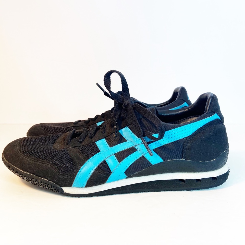 ASICS Onitsuka Tiger Black & Blue Sneakers Sz 7